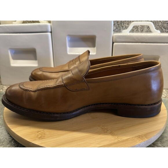 Allen Edmonds Lake Forest Men\'s 10.5 Dress Loafer Walnut Leather Slip On Shoe main image 7